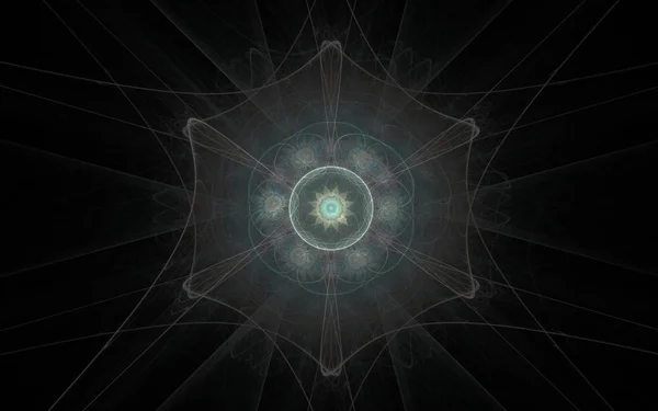 Цифровое сгенерированное изображение в виде абстрактных геометрических форм различных оттенков и цветов для использования в веб-дизайне и компьютерной графике — стоковое фото