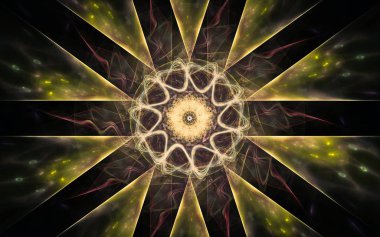 güzel soyut geometrik şekillerden oluşan bir bilgisayarda dijital resim oluşturuldu, bir arkaplan resmi veya web tasarımı için farklı renk çizgileri