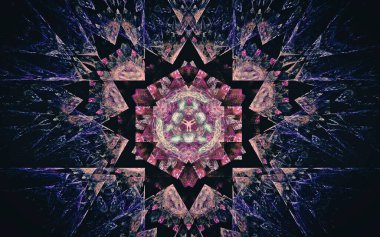 Web tasarımı ve bilgisayar grafiklerinde kullanılmak üzere çeşitli tonlar ve renklerin soyut geometrik şekilleri şeklinde dijital resim oluşturuldu