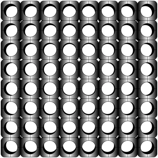 Vektorová Ilustrace Abstraktní Vzor Podobě Ornamentu Geometrických Tvarů Různých Tvarů — Stockový vektor