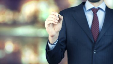 işadamı marker ile çizim