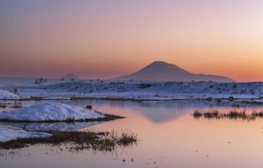 Ararat mount at  sunset clipart