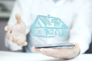 Adam el telefon ev modeli ile