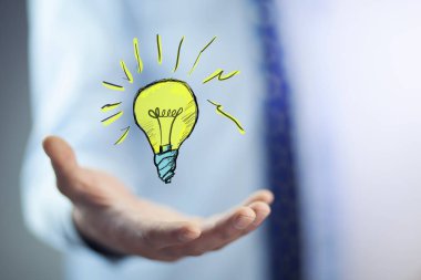 Ekranda insan eli ampulü