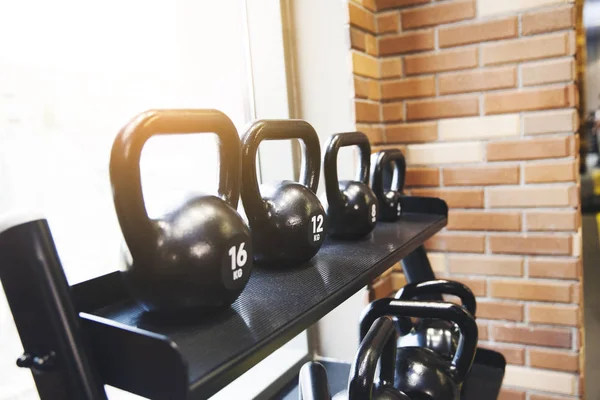 Mancuernas Deportivas Club Deportivo Moderno Equipo Entrenamiento Con Pesas — Foto de Stock