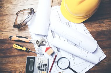 ev modeli ve araçları ile mimari belgeler