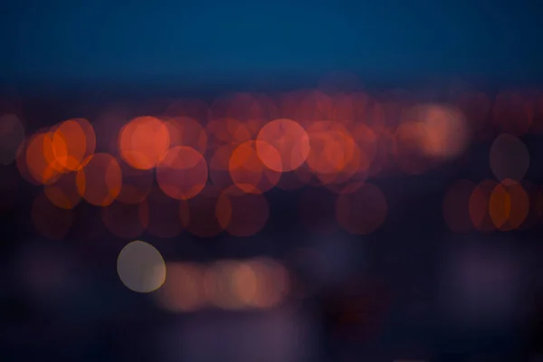 Dimsyn Eller Nattljus Bokeh — Stockfoto