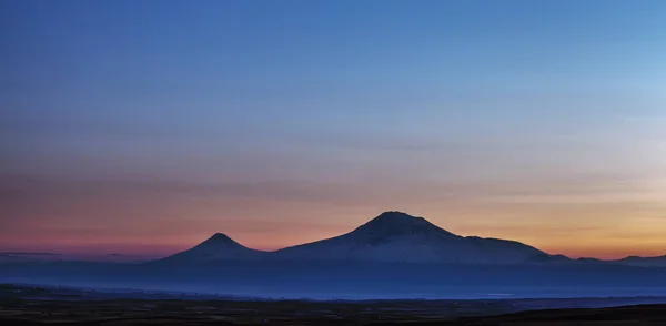 Montaña Ararat Atardecer Armenia — Foto de Stock