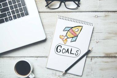 klavye ile not defterine golas metni