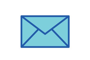 Zarf Simgesi Vektör İllüstrasyon Logo Şablonu