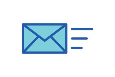 Zarf Simgesi Vektör İllüstrasyon Logo Şablonu