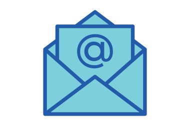 Zarf Simgesi Vektör İllüstrasyon Logo Şablonu