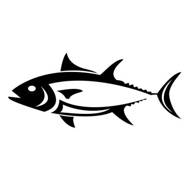 Yaratıcı ton balığı vektör logosu