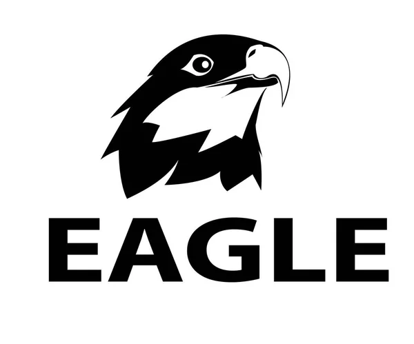 Logo vecteur tête d'aigle design — Image vectorielle