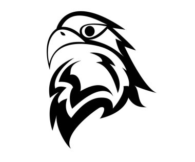 kartal başlı logo tasarım vektörü