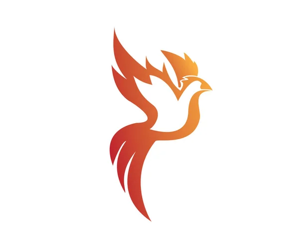 Diseño simple del vector del logotipo de Phoenix — Vector de stock