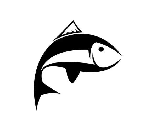 Logo vectoriel simple de conception de poisson — Image vectorielle