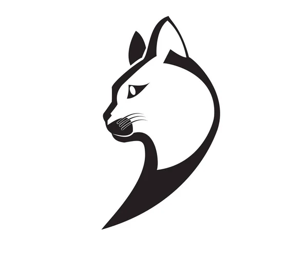 Katze logo einfacher Design-Vektor — Stockvektor