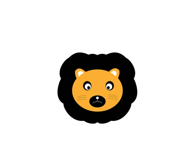 Lion Head Logo Vector Design — Stock Vector