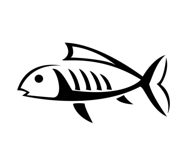 Poisson Eau Profonde Logo Design — Image vectorielle