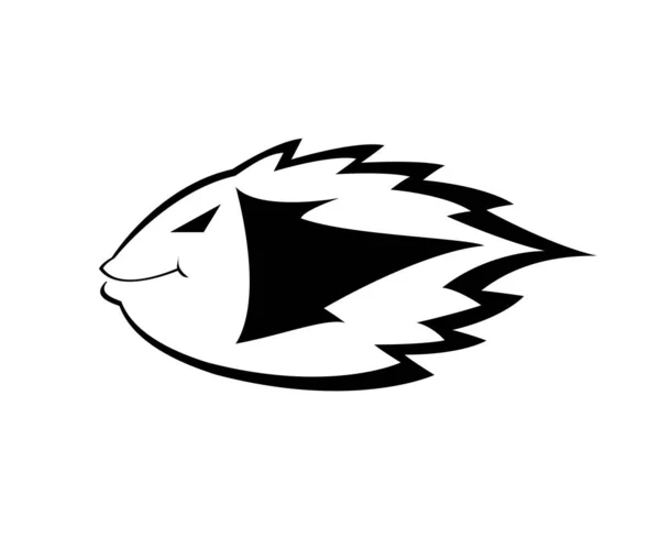 シンプルなベクトル魚のロゴデザイン — ストックベクタ
