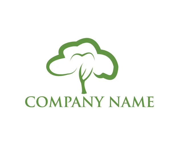 Vector Logo Design Company Campo Del Ecosistema — Vector de stock