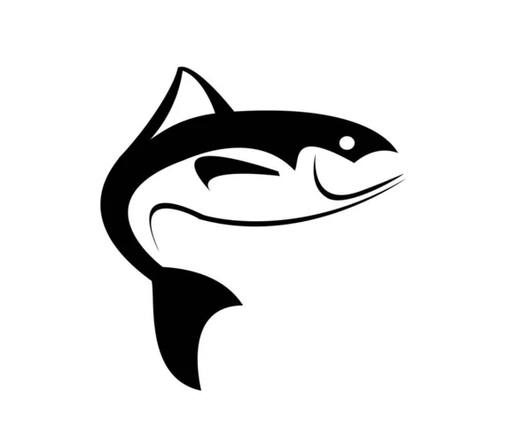 Tuna Logo Design Vector Art — Stock Vector