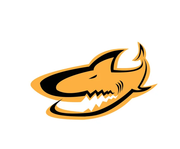 Basit bir köpekbalığı logosu tasarımı