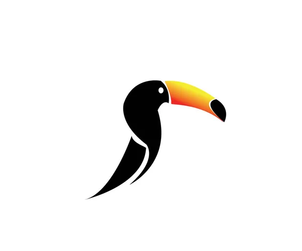 Toucan Bird Vector Logo Design — 스톡 벡터
