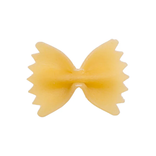 Farfalle macarrão cru italiano isolado no fundo branco Fotografias De Stock Royalty-Free