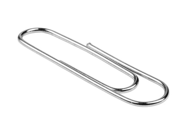 Paperclip geïsoleerd paden op een witte achtergrond — Stockfoto