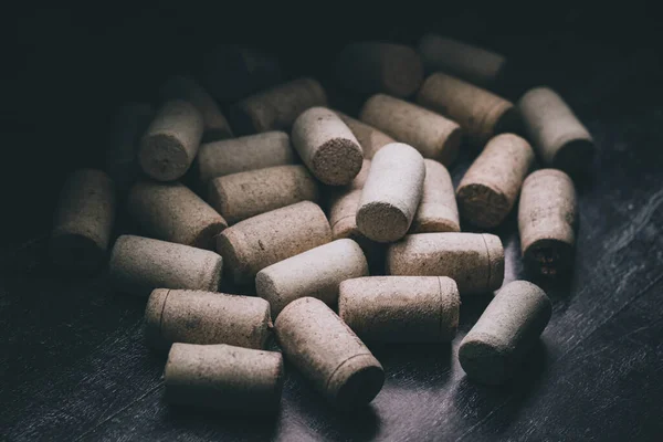 Corks Pills Dark Background — Stock Photo, Image