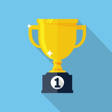 uzun gölge ile kupa bardak düz simgesi