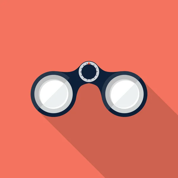 Vector binoculars icon — Stock Vector