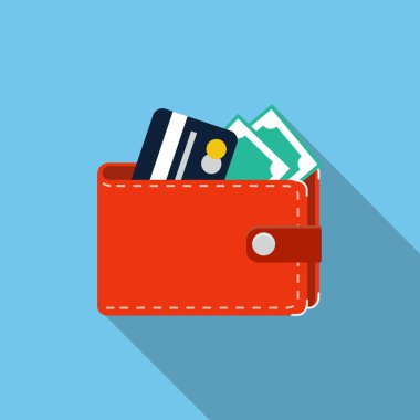 vektör cüzdan simgesi