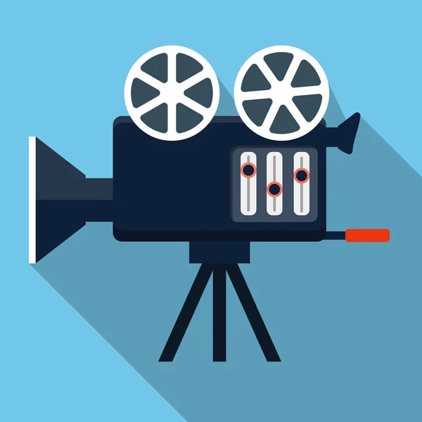 Cinema camera-icoontje — Stockvector