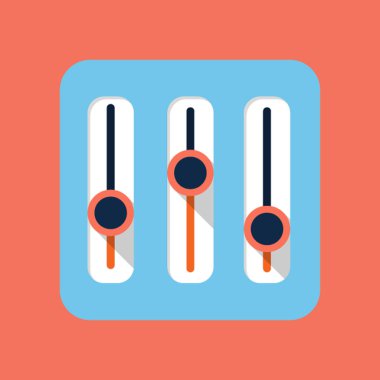 Vektör ekolayzer simgesi