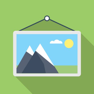 Fotoğraf Galerisi düz simgesi