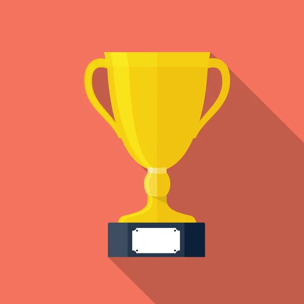 Κύπελλο Trophy επίπεδη εικονίδιο — Διανυσματικό Αρχείο