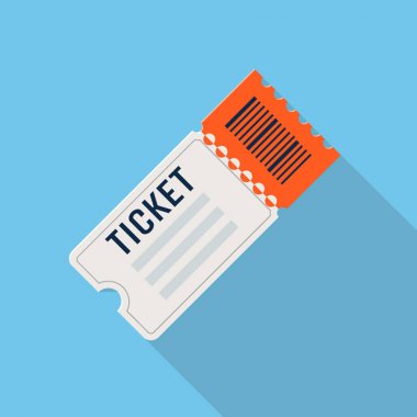 Vector ticket icon clipart