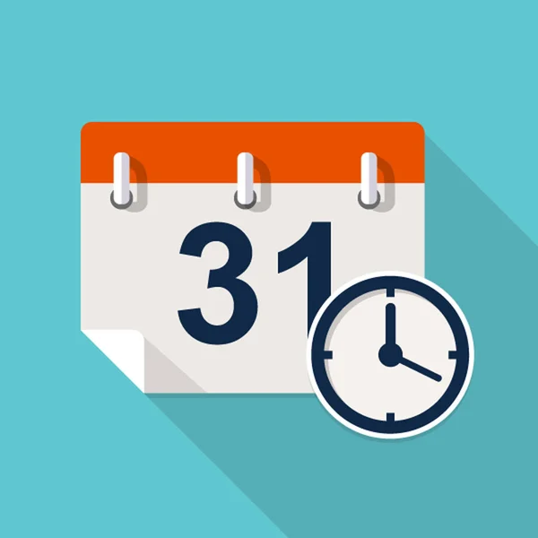 Vector kalender pictogram — Stockvector