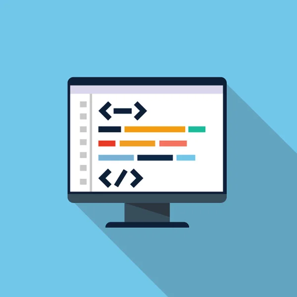 kodlama simge vektör