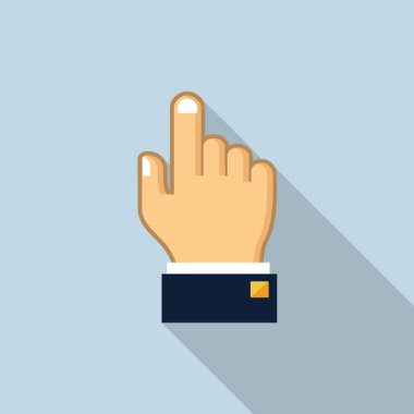 Vektör dokunmatik el simgesi