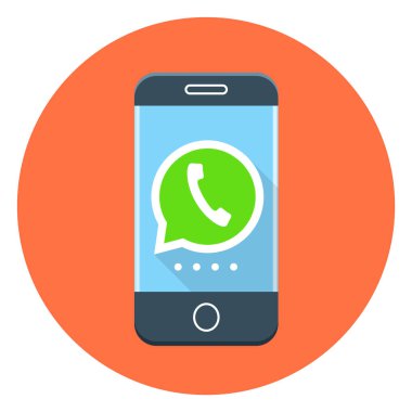 Telefon Çağrısı Düz Vektör Simgesi