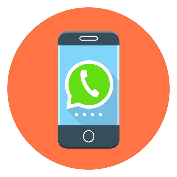 Phone Call Flat Vector Icon — Stock Vector