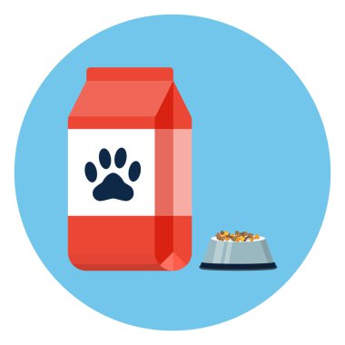 Folyo kağıt çanta paketi evde beslenen hayvan yiyecek, gıda kase Pet