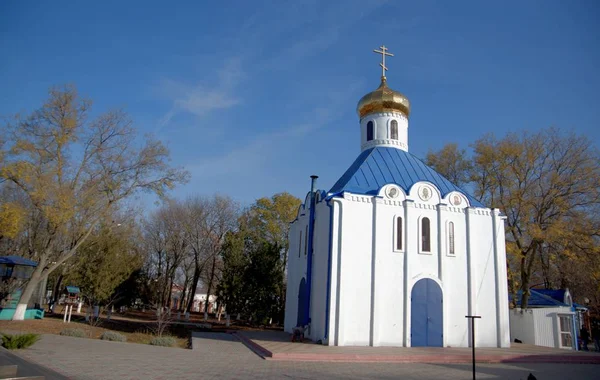 Православная церковь в городе Ейске — стоковое фото