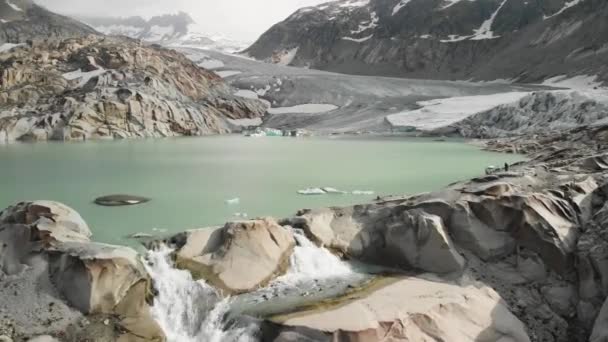 Talya Nın Kuzeyindeki Alpler Insansız Hava Aracı Görüntüsünden Çekim Yapmak — Stok video