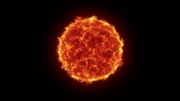 Fire Ball Abstract Background Graphic Resources Effect Digital — Stock Video