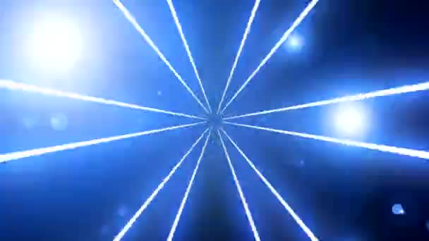 Scheinwerfer Kaleidoskop Wand Glühbirne Halogen Stirnlampe Nachtclub — Stockvideo